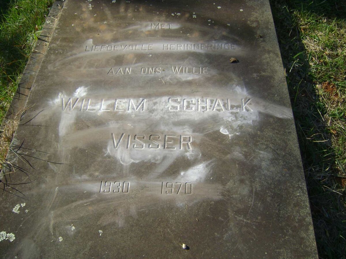 VISSER Willem Schalk 1930-1970