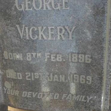 VICKERY George 1896-1969 &amp; Johanna Winifred SLATER 1905-1968 