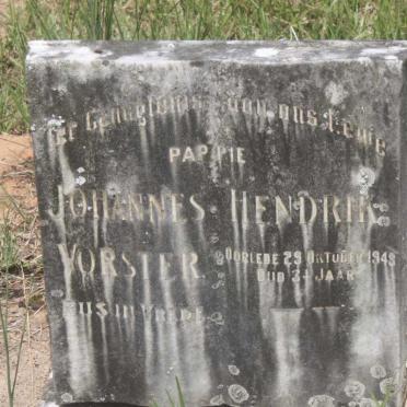 VORSTER Johannes Hendrik -1948