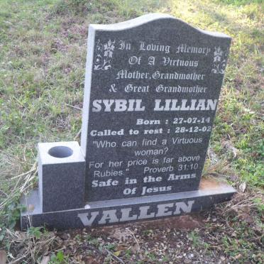 VALLEN Sybil Lillian 1914-2002