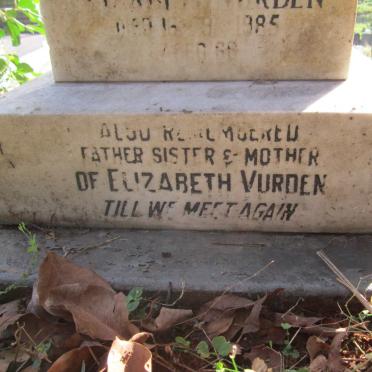 VURDEN Elizabeth -1985