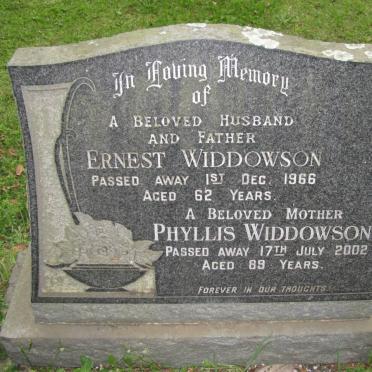 WIDDOWSON Ernest -1966 &amp; Phyllis -2002