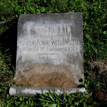 WILLMORE Mary Ann -1931