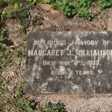 WILLIAMSON Margaret J. -1933