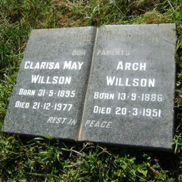 WILLSON Arch 1886-1951 &amp; Clarisa May 1895-1977