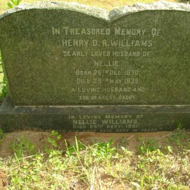 WILLIAMS Henry D.R. 1870-1939 &amp; Nellie 1870-1939 :: Nellie -1951