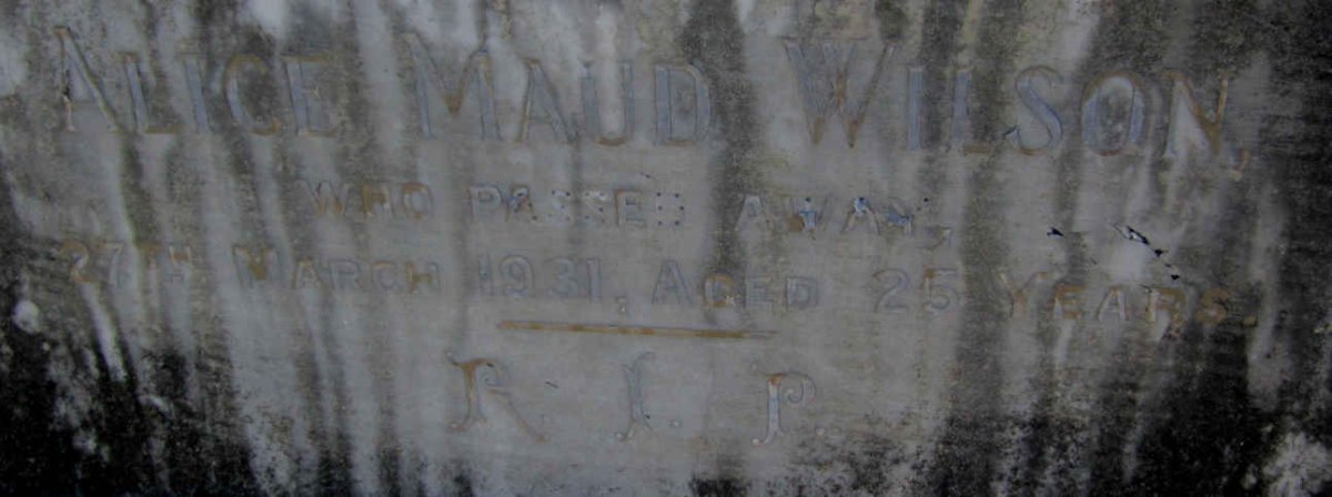 WILSON Alice Maud -1931