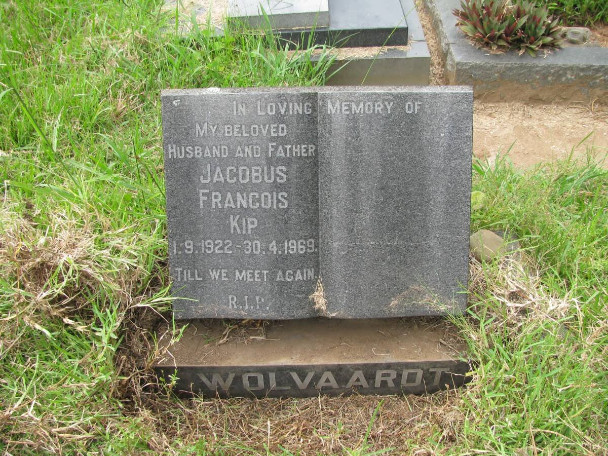 WOLVAARDT Jacobus Francois 1922-1969