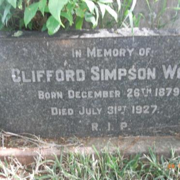 WOLF Clifford Simpson 1879-1927