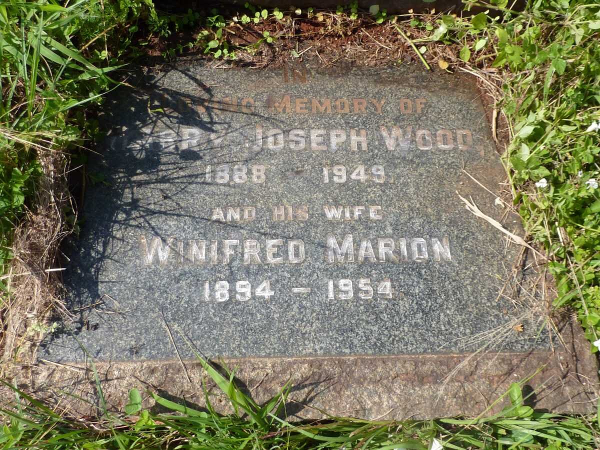 WOOD Harry Joseph 1888-1949 &amp; Winifred Marion 1894-1954