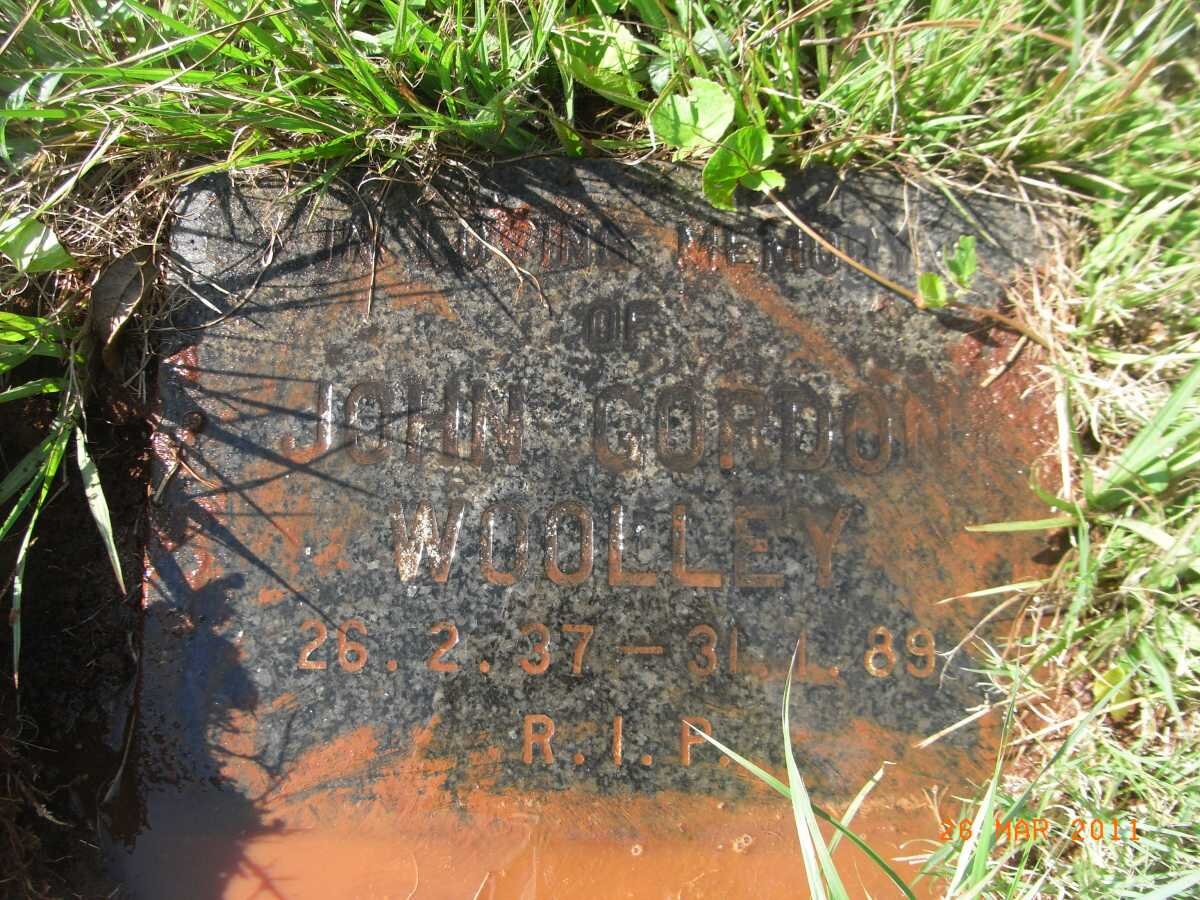 WOOLLEY John Gordon 1937-1989