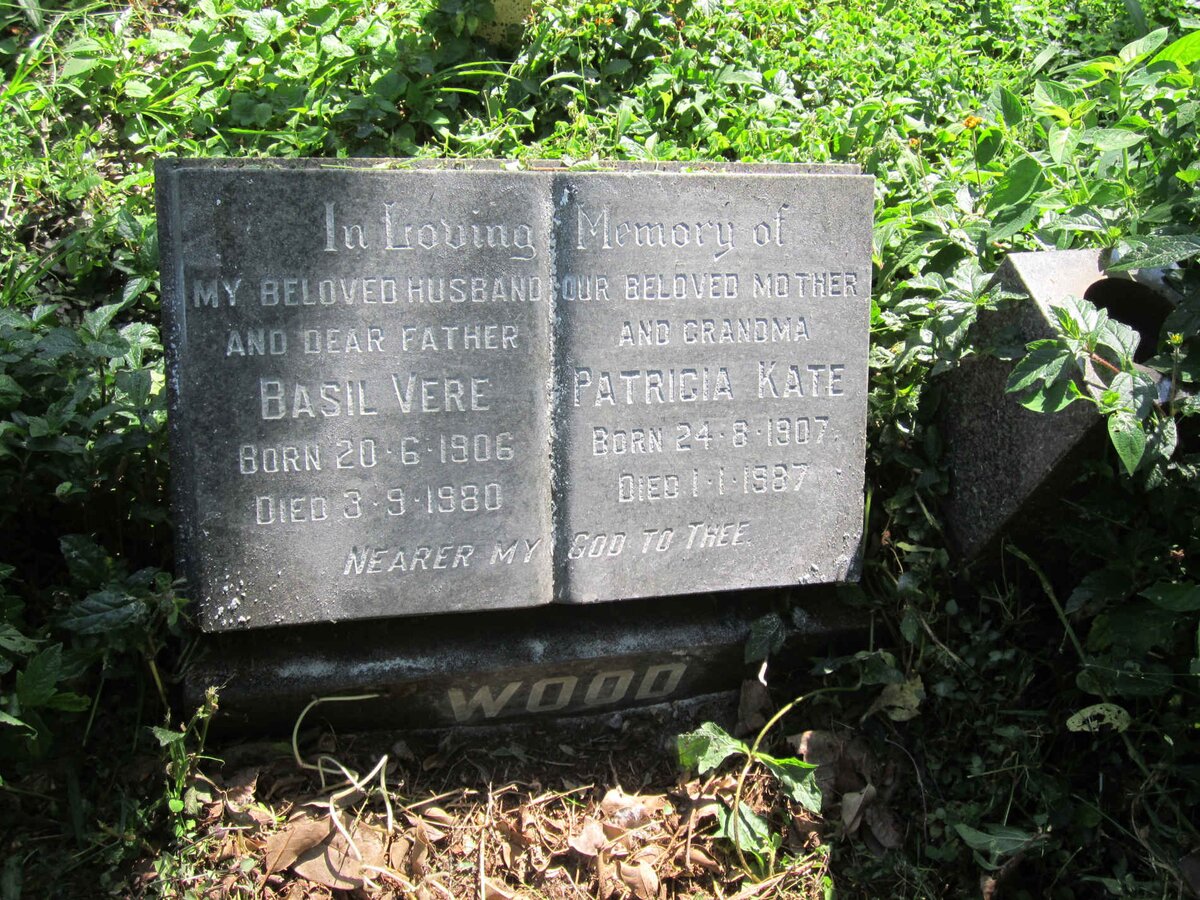 WOOD Basil Vere 1906-1980 &amp; Patricia Kate 1907-1987