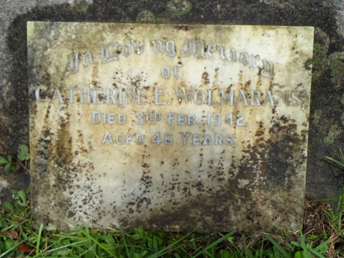 WOLMARANS Catherine E. -1942