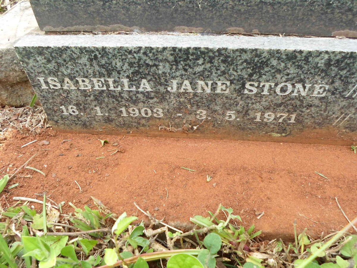 STONE Isabella Jane 1903-1971
