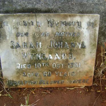 WYNGAARD Sarah Johanna -1951