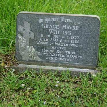 WHITING Grace Mayne 1877-1960