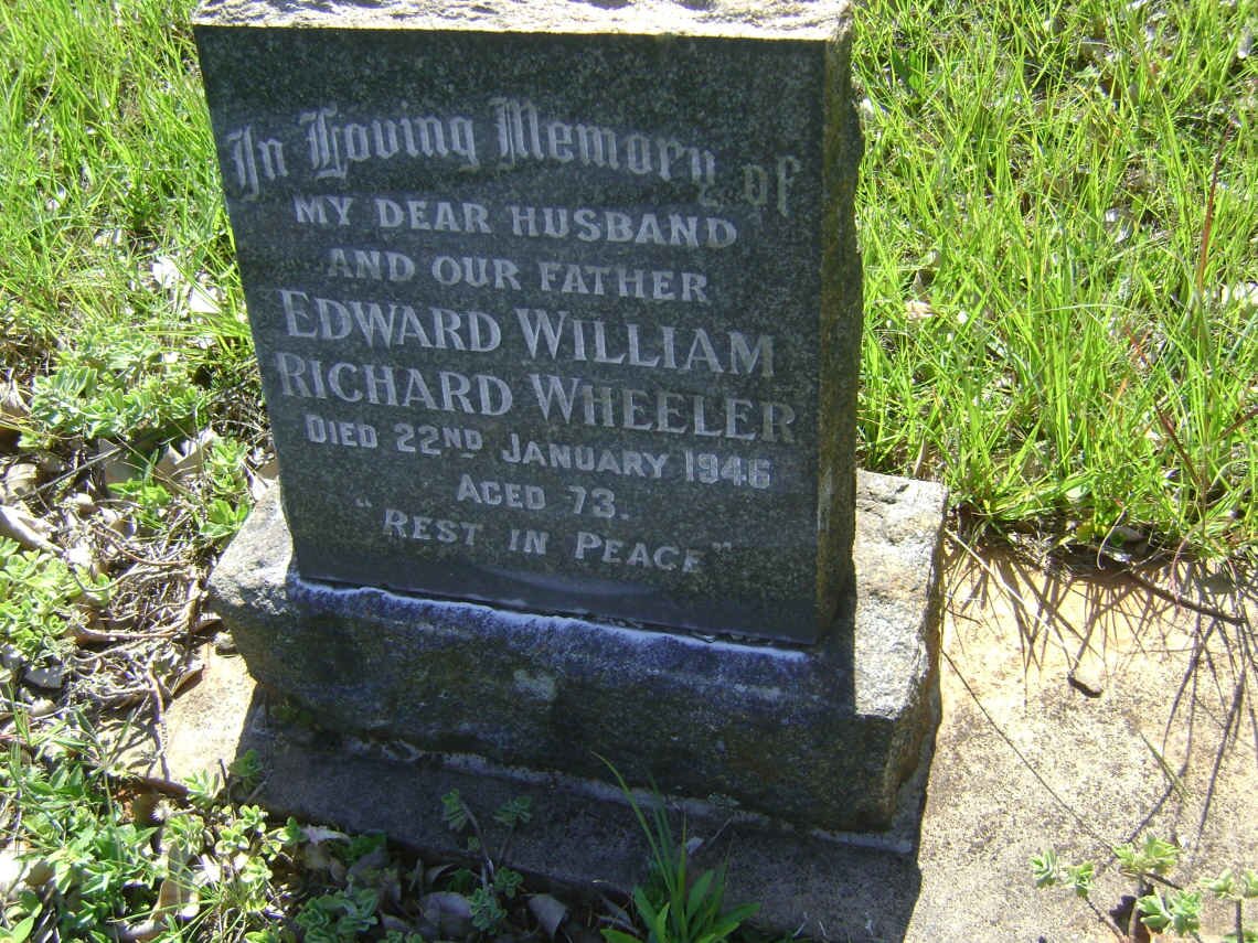 WHEELER Edward William Richard -1946