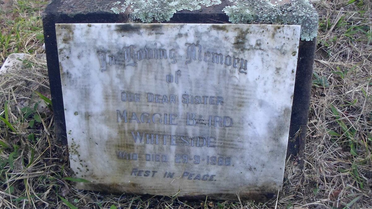 WHITESIDE Maggie Baird -1966