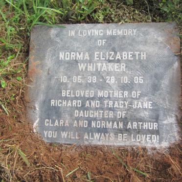 WHITAKER Norma Elizabeth 1939-2005
