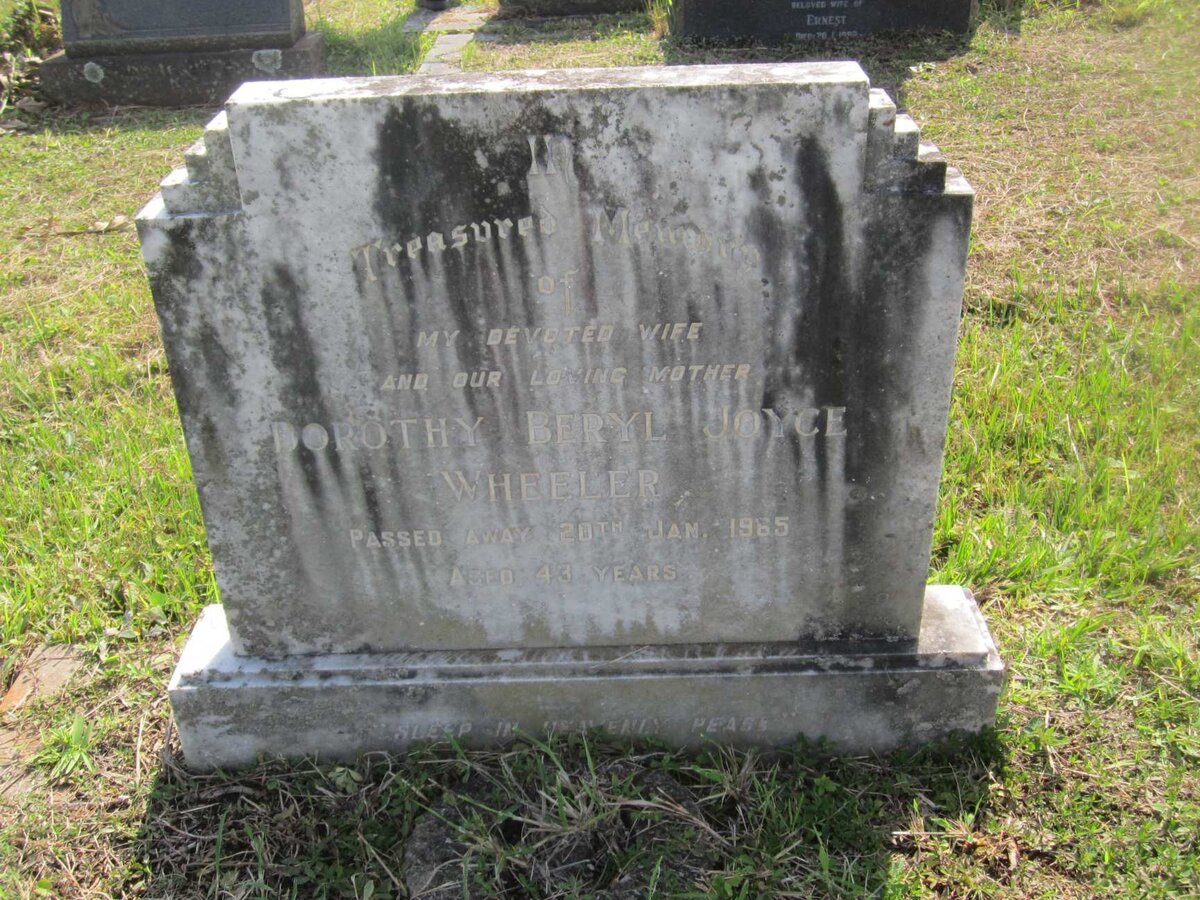 WHEELER Dorothy Beryl Joyce -1965