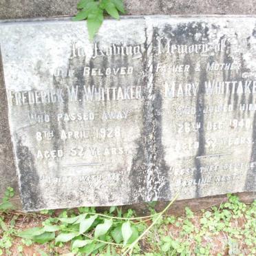 WHITTAKER Frederick W. -1928 &amp; Mary 1940