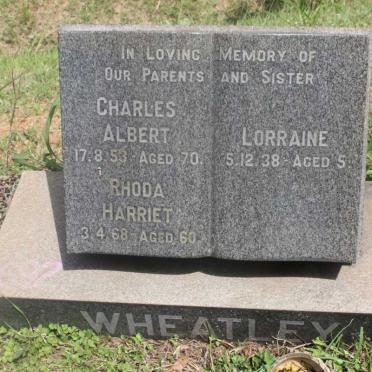 WHEATLEY Charles Albert -1953 &amp; Rhoda Harriet -1968 :: WHEATLEY Lorraine -1938