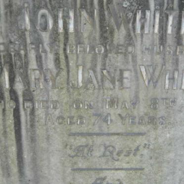 WHITE John -1929 &amp; Mary Jane -1938