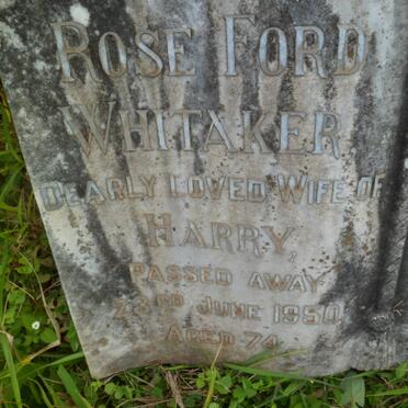 WHITAKER Rose Ford -1950