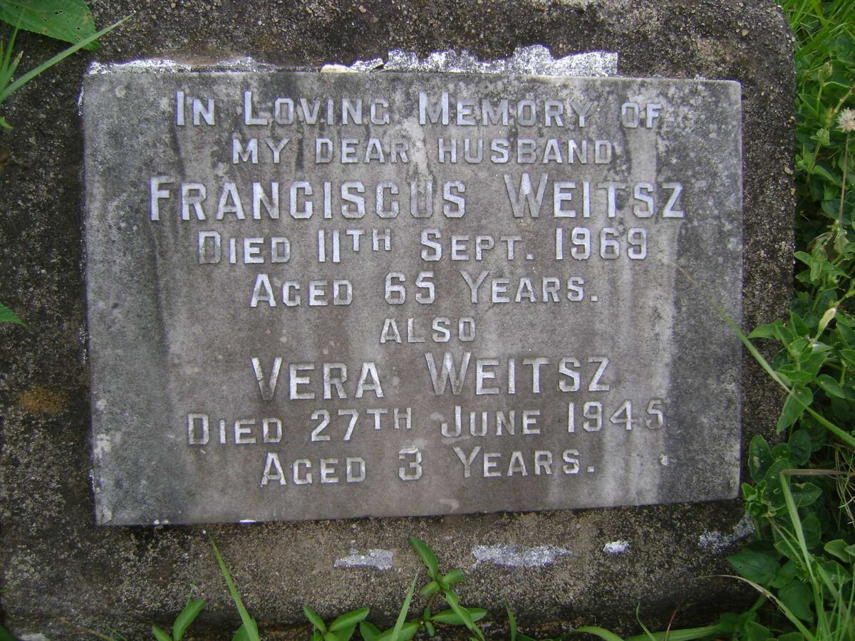 WEITSZ Franciscus -1969 :: WEITSZ Vera -1945