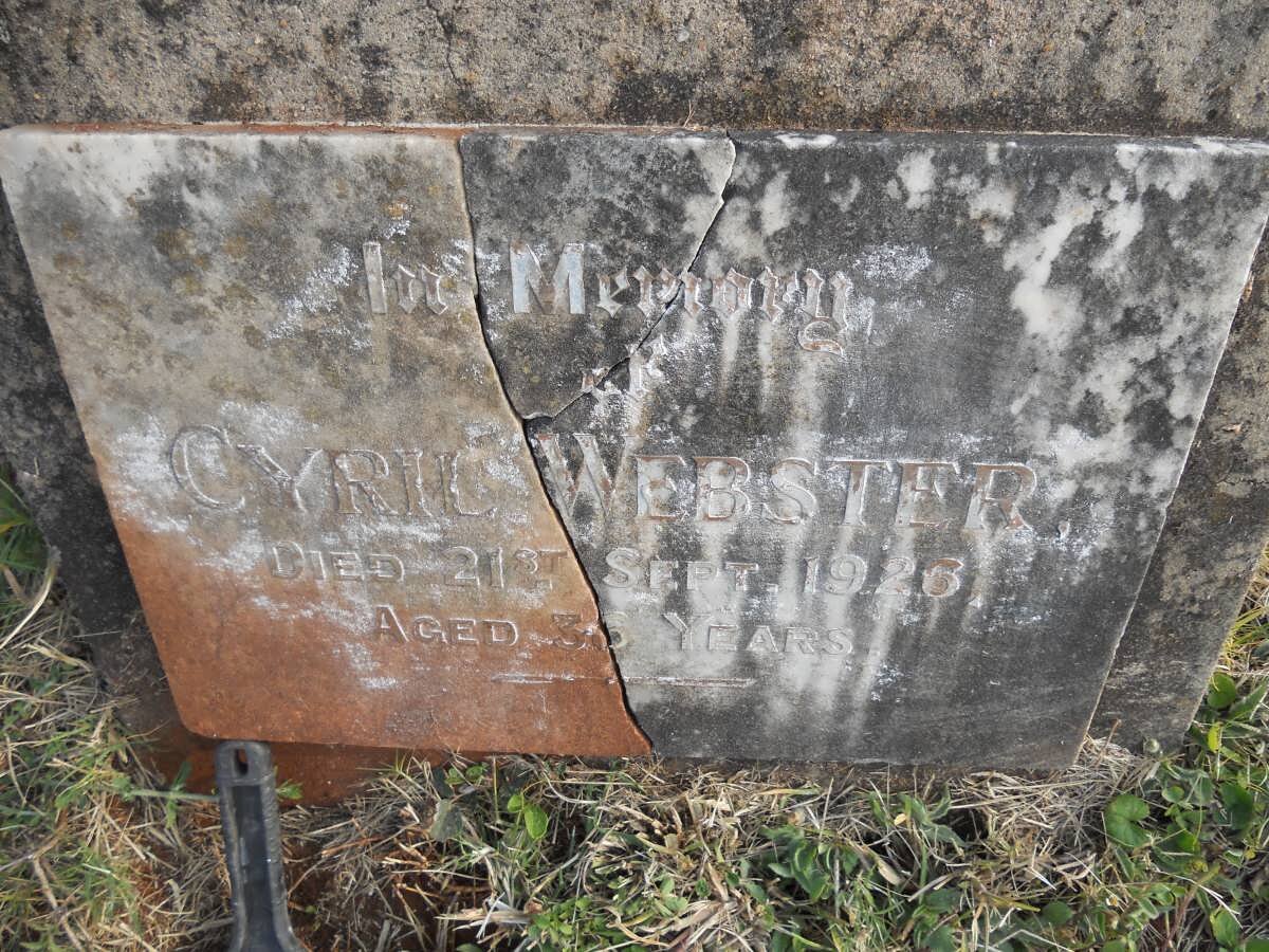 WEBSTER Cyril -1926