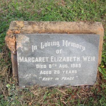 WEIR Margaret Elizabeth -1965