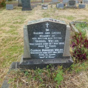 WELSH George Burgess -1944 &amp; Isobel -1944