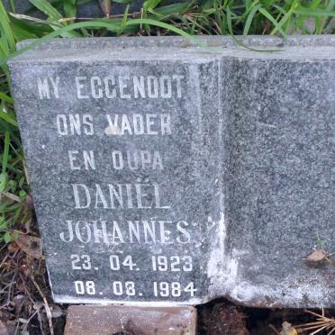 WESTHUIZEN Daniel Johannes, van der 1923-1984