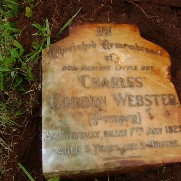 WEBSTER Charles Gordon -1925