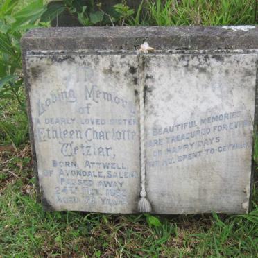 WETZLAR Ethleen Charlotte nee ATTWELL -1963