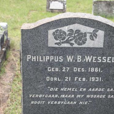 WESSELS Philippus W.B. 1861-1931