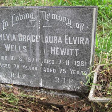 WELLS Sylvia Grace -1977 :: HEWITT Laura Elvira -1981