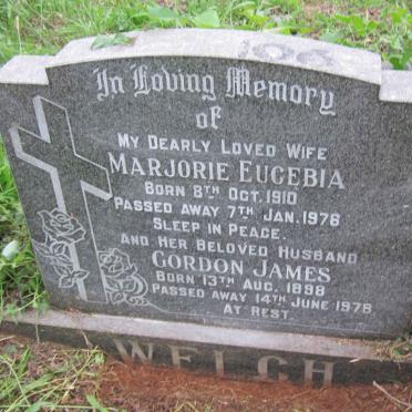 WELCH Gordon James 1898-1978 &amp; Marjorie Eucebia 1910-1976