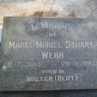 WEBB Mabel Muriel Stuart 1904-1984