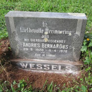 WESSELS Andries Bernardus 1920-1978