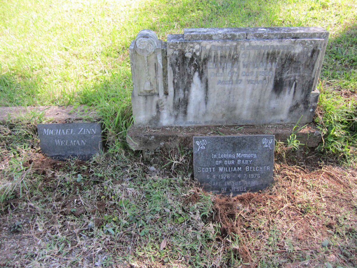 WELMAN Natalie Elvira  -1930 :: WELMAN Michael Zinn -1950  :: BELCHER Scott William 1976-1976