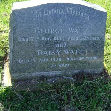 WATT George -1951 &amp; Daisy -1976