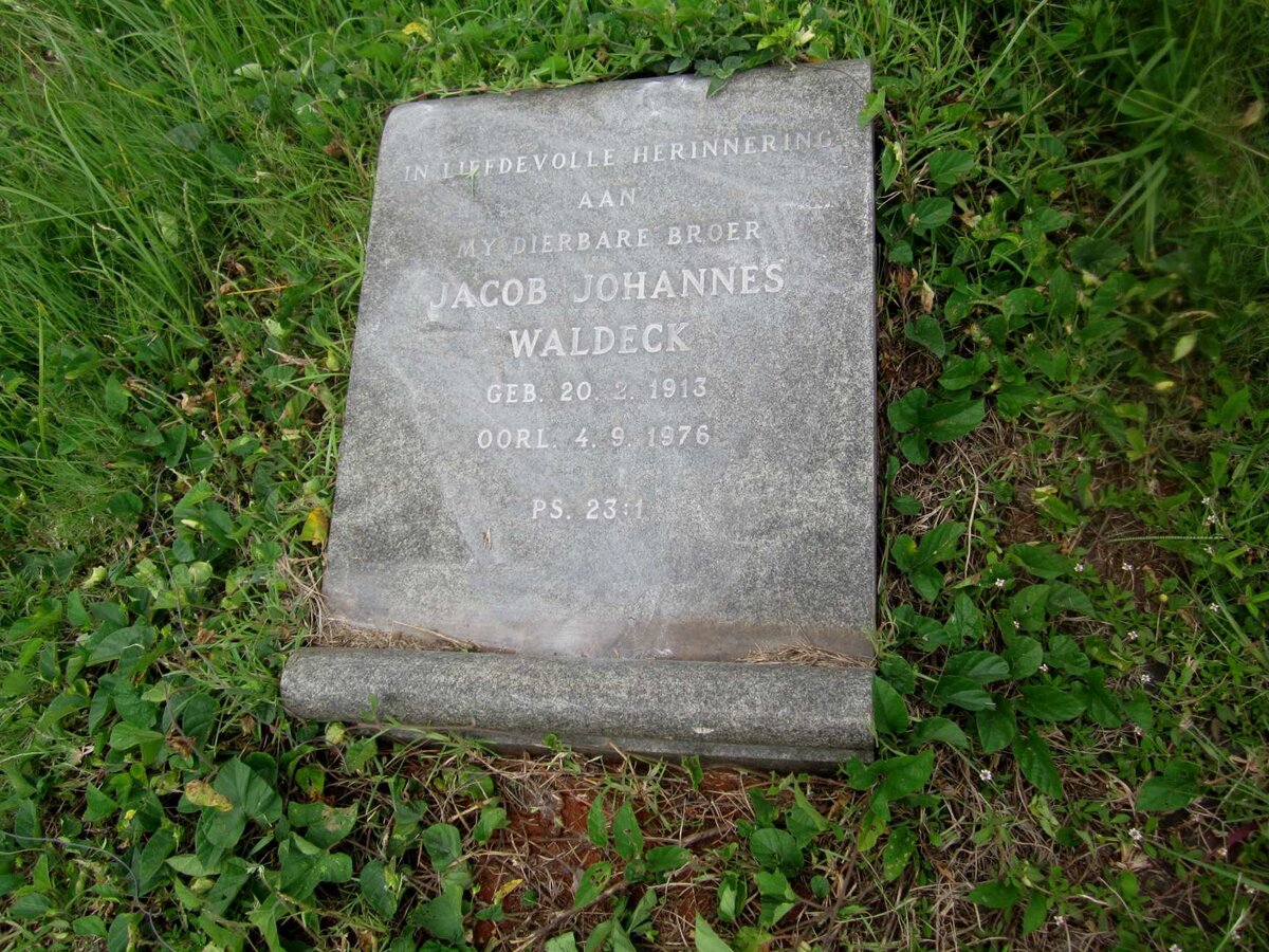 WALDECK Jacob Johannes 1913-1976