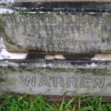 WARREN Charles Henry 1878-1940 &amp; Florence Elizabeth 1877-1940