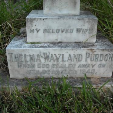 WAYLAND Emily Jane 1856-1929 :: PURDON Thelma Wayland -1946