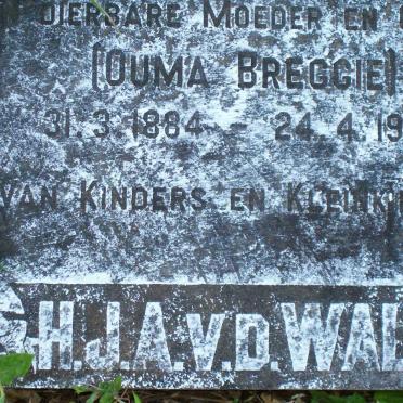 WALT H.J.A., v.d. 1884-1970