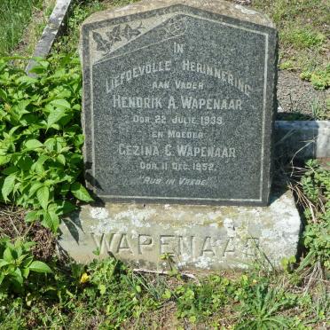 WAPENAAR Hendrik A. -1939 &amp; Gezina C. -1952
