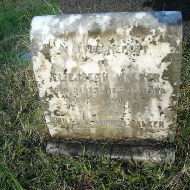 WALKER William Alfred -1931 &amp; Elizabeth -1930