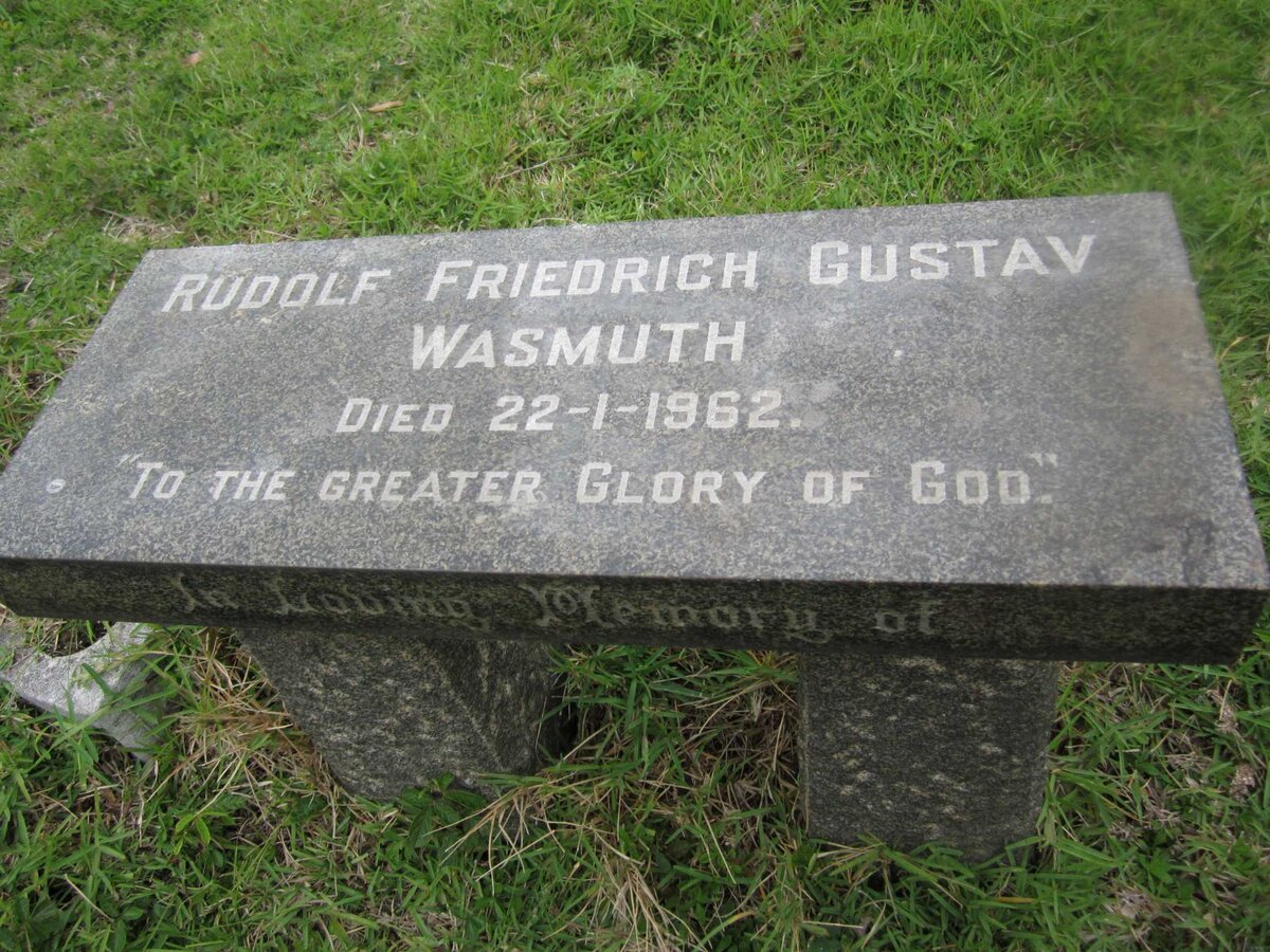 WASMUTH Rudolf Friedrich Gustav -1962