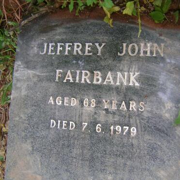 FAIRBANK Jeffrey John -1979